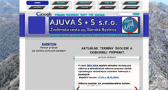 Desktop Screenshot of ajuva.sk
