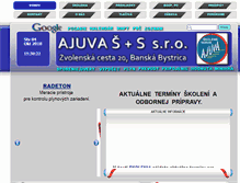 Tablet Screenshot of ajuva.sk